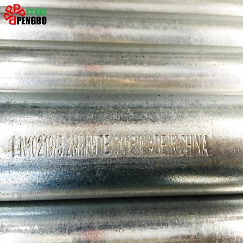 Tubo De Acero Galvanizado Thin Wall 50mm Galvanized Steel Pipe Size