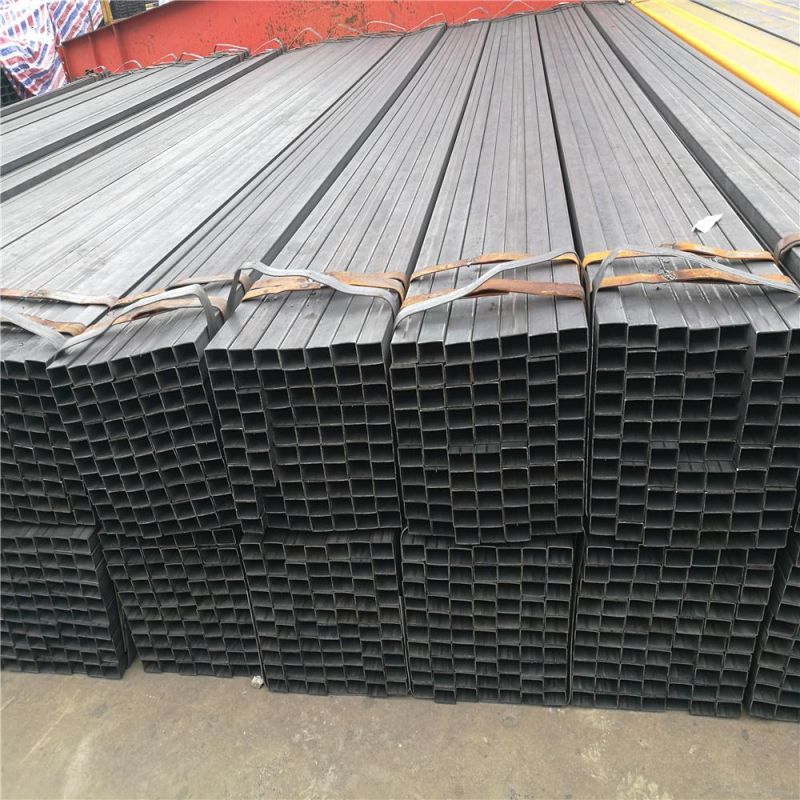 Hot Selling Q235 50mmx50mmx1mm Ms Black Square Steel Pipe