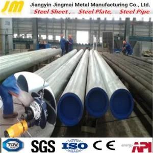 ERW Black Painted Steel Pipe ASTM A53 Building Construction Material