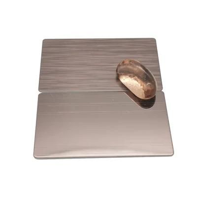 High Quality Rose Gold Color Coating 2b Ba No. 4 1219X2438mm Acero Inoxidable Stainless Steel Sheet Plate