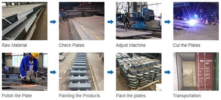 P11 P20 L6 S45c Customized CNC Mould Steel Plate Cutting