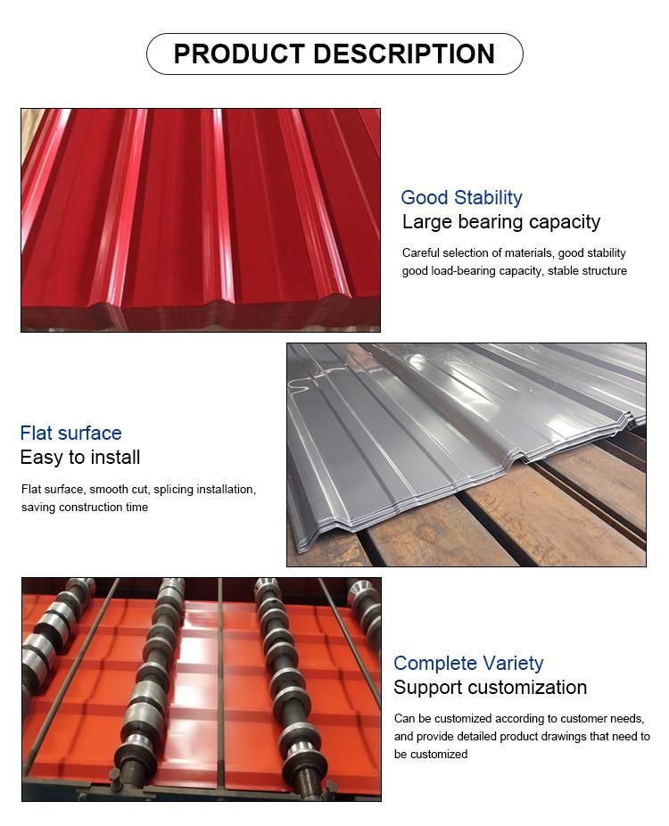 Corrugated Metal Roofing Sheet Iron Sheet Galvanized Roofing Board