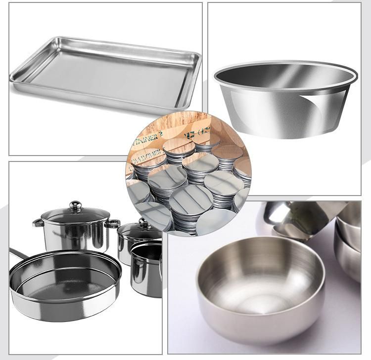 Factory 201 304 316L Grade Metal Sheet Cuttingstainless Steel Circle