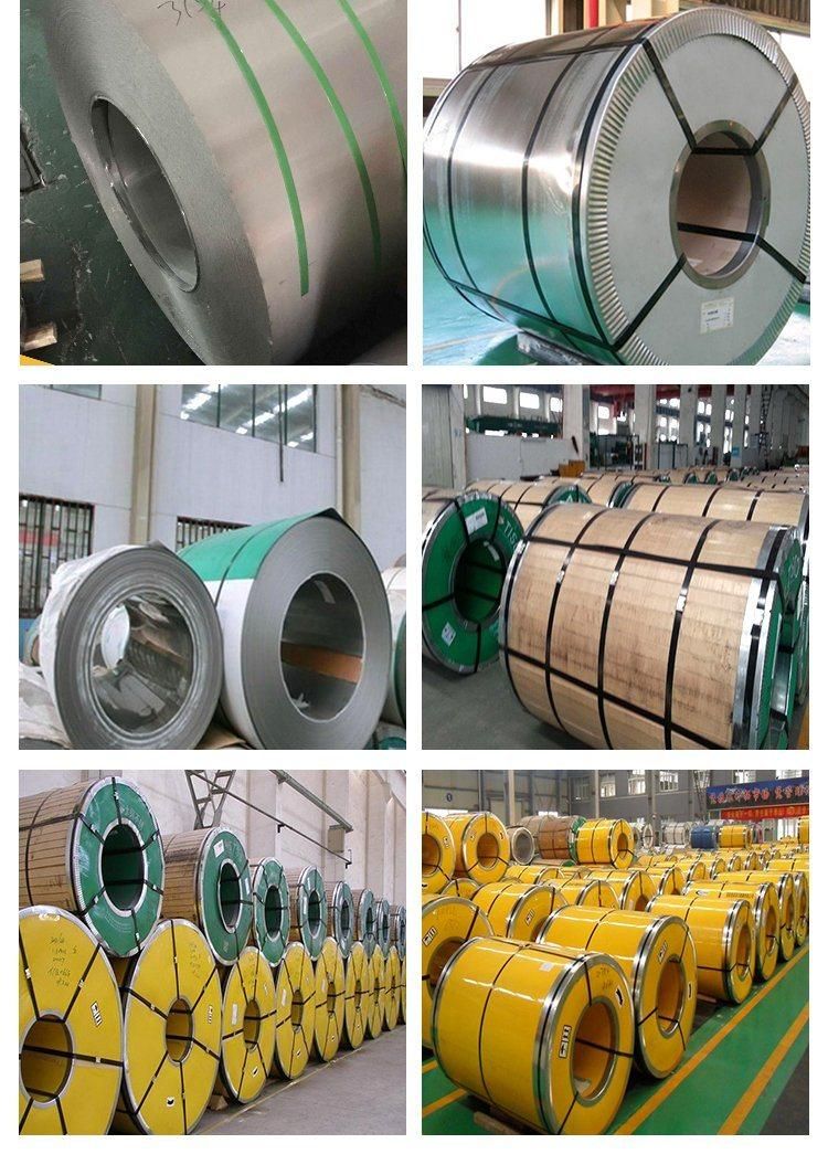 AISI ASTM A240 201 202 304 304L 316 316L 321 310S 904L 2205 2507 Stainless Steel Coil with 2b Ba Hl 8K Surface Coil