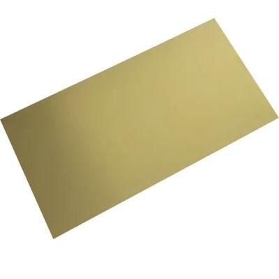 Factory Supply Polished Brass Sheet China O1/4h 1/2h 3/4h H Brass Sheet