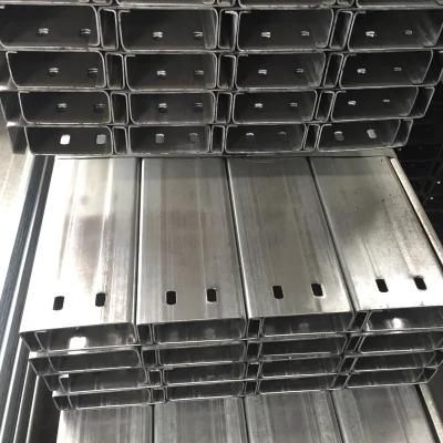 Support Steel C Channel, Carbon Steel Roofing C Purlin, Hot Galvanized Steel C Purlin