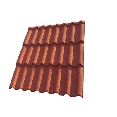 China Building Material Shingle Roofing Tile Villa House Cheap Stone Coated Metal Roof Tile Metal Roof Tile Color