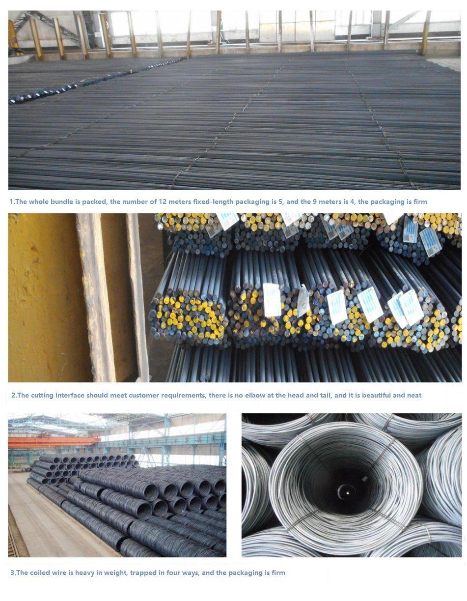 Factory Direct Sales HRB400 B500b Gr40 Gr60 Thread Steel Deformed Iron Steel Rebar for Construction