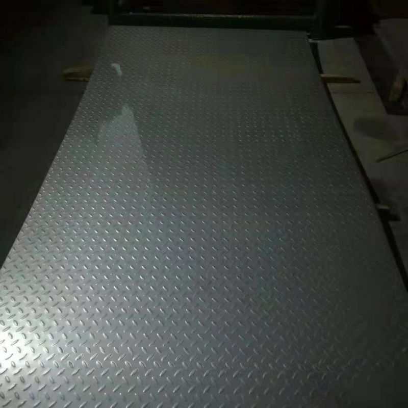 Stainless Steel Checkered Sheet Lentil Flower Stainless Steel Plate for Decoration