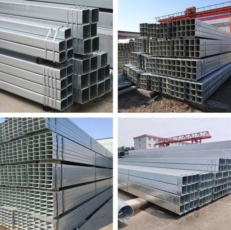 Low Carbon Black Steel Hot DIP Galvanized Coating Square Tube Facotry Price Square Galvanized Tube