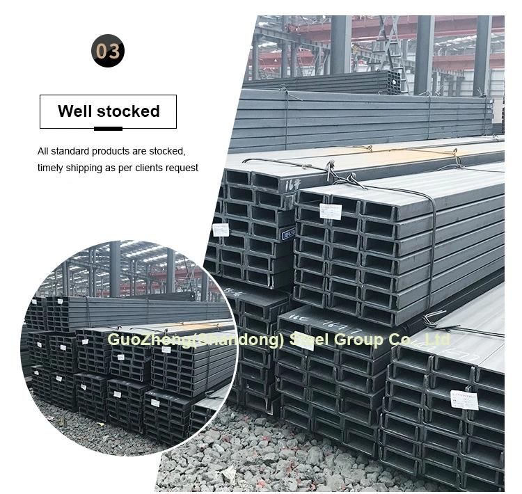 Steel Channel Guozhong Ss40 Hot Rolled Carbon Alloy Steel Channel for Sale