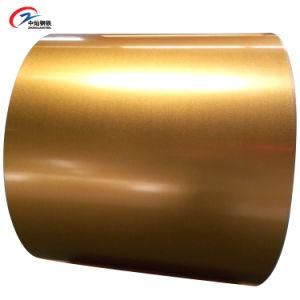 ASTM A792 Galvalume Steel Coil Az150 Gold Color Anti-Finger Galvalume Steel Coil