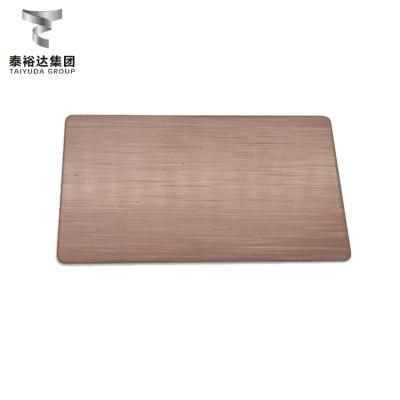 Best Standard Cold Rolled AISI 316 A240 A480 A554 A276 No. 1 2b Ba No. 4 8K Super Rose Gold Color Mirrior Hairline Hl Stainless Steel Sheet