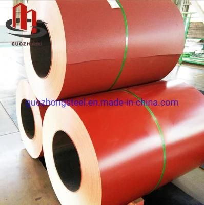 Factory Price Guozhong Color Coated Steel Coil Q235C ASTM A283m A573m Cold Rolled Color Coated Steel Coil for Sale