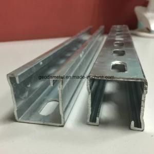 41 X 41 Hot Dipped Galvanized Unistrut Steel Channel, Slotted Strut Channel