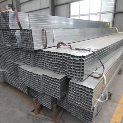 Q235B 40X40 Pre Galvanized Square Gi Steel Pipe 50X100 Galvanized Rectangular Tube