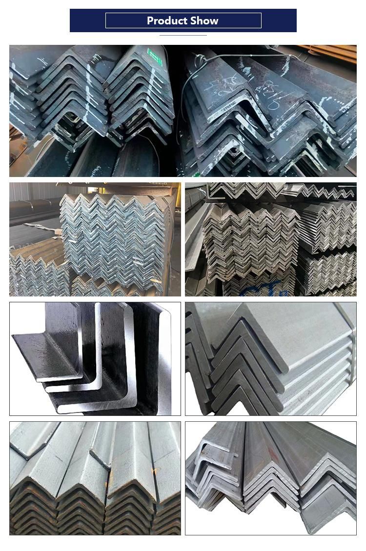 for Project Material Made in China Steel Angle Standard Sizes with Grade En S235jr S355jr Hot Rolled Angle Steel