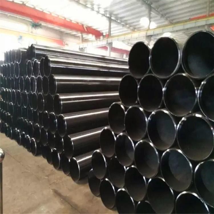 114 mm Diameter Carbon Steel Seamless Pipe Schedule 80 Big Black Iron Tube