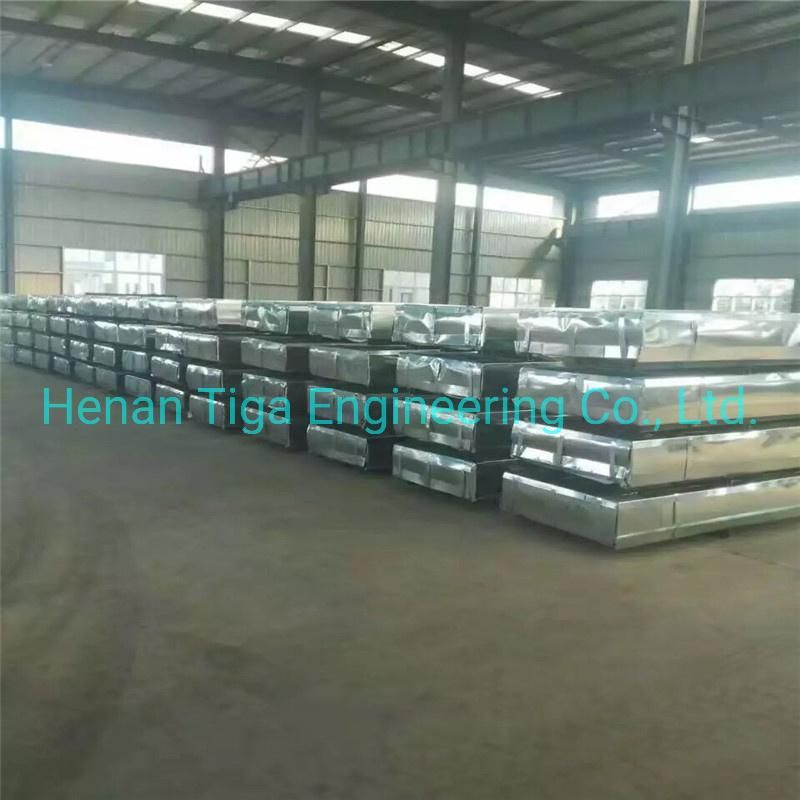 0.12-0.6mm Zinc Coated Zero Regular Spangle Hot Dipped Corrugated Galvanized Roofing Sheet