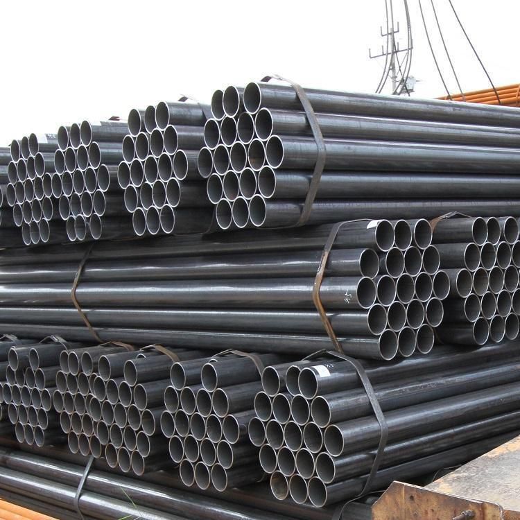 Good Quality Q345 Q235B ERW Black Round Steel Welded Pipe