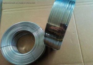 High zinc coating and high tensile strength galvanized smooth steel oval wire/flat wire