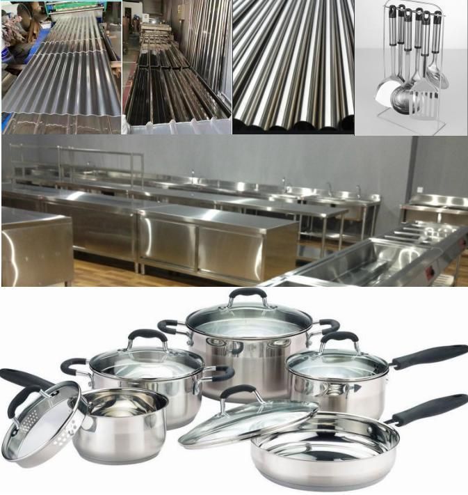 Factory Price Direct Ss A554 201 304 304L 316L Corrugated Roofing Sheet Stainless Steel Coil