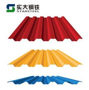Different Thickness Gi Corrugated Metal Ral Color Coating Roofing Sheets for Houses