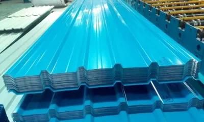Corrugated Metal Roofing Sheet 0.4mm Color Coated Steel Sheet Prepainted Corrugated Steel PPGI Roofing Sheet