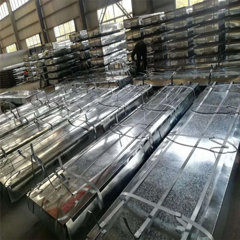 Z100 0.18X900X2000mm Galvanized Corrugated Sheet for Roofing