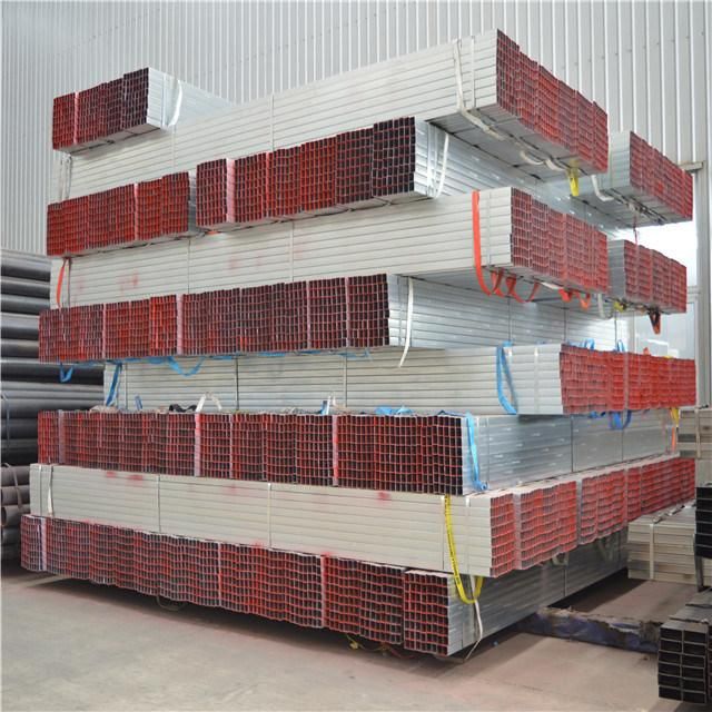 50*50 Mild Carbon Galvanized Steel Pipe in Building Material