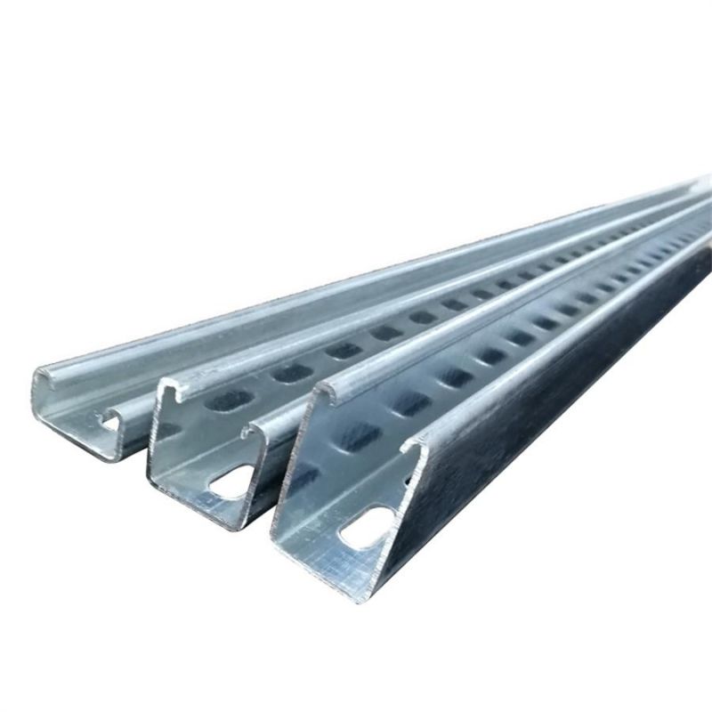 Galvanized Steel Channel Mild Structure Hot Rolled Steel Channel Cold Rolled Steel Beam Purlin Channel Color Coated Steel Channel