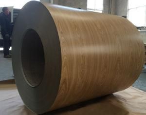 Wood Grain Pattern Prepainted Galvanized Steel Coil for Decoration Application