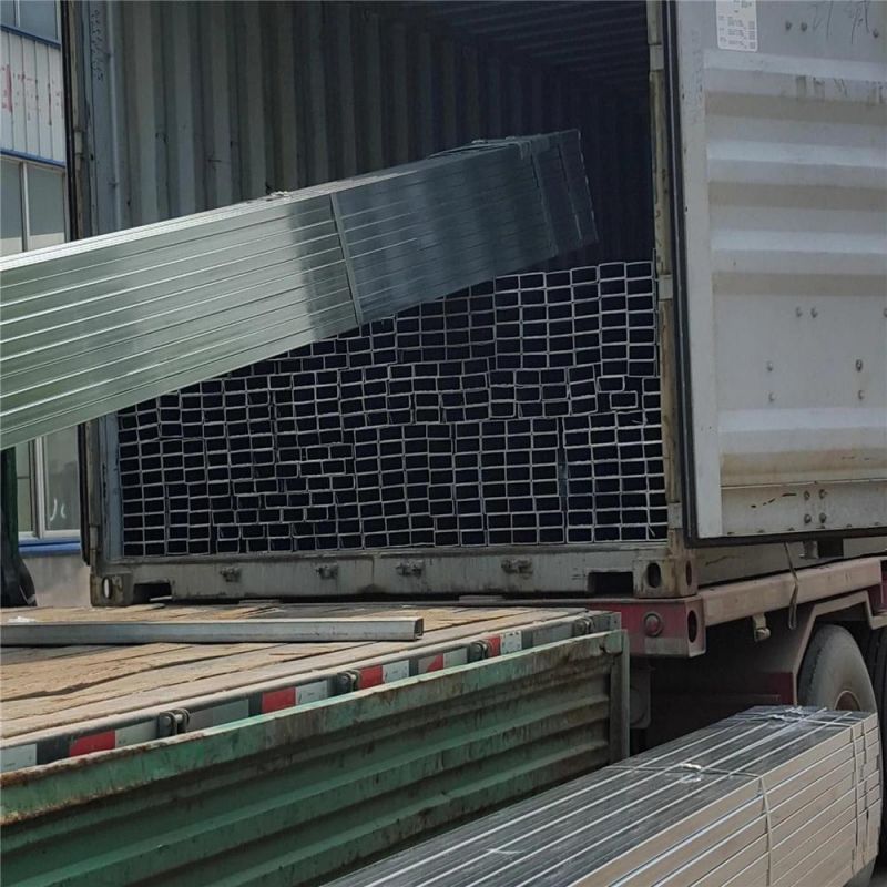 Axtd Steel Group! 100*100*5.5mm Galvanized Square Tube for Warehouse Construction