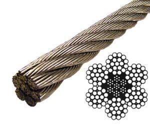 Oil Coated Steel Wire Rope 6X19W+Iws 12mm
