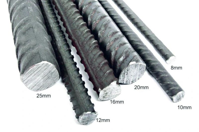 6mm 8mm 10mm 12mm 16mm 20mm Hot Rolled Deformed Steel Bar Rebar Steel Iron Rod Bar Deformed for Construction Rebar Steel