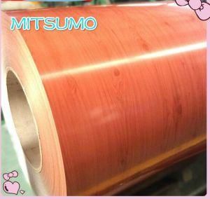 Wooden Grain Color Coated Cold Rolled PPGI Steel Sheet Coil for Roofing Plate Galvanizada