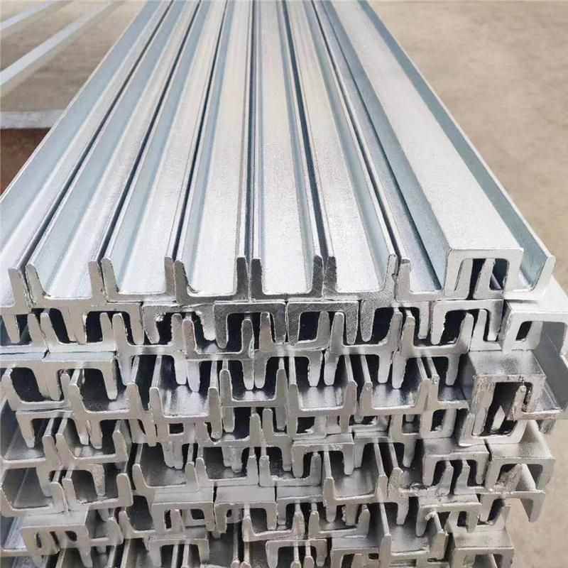 304 316L Standard Sizes U Channel Steel Stainless Steel Channel U-Shaped Customizable Galvanized Steel Channels