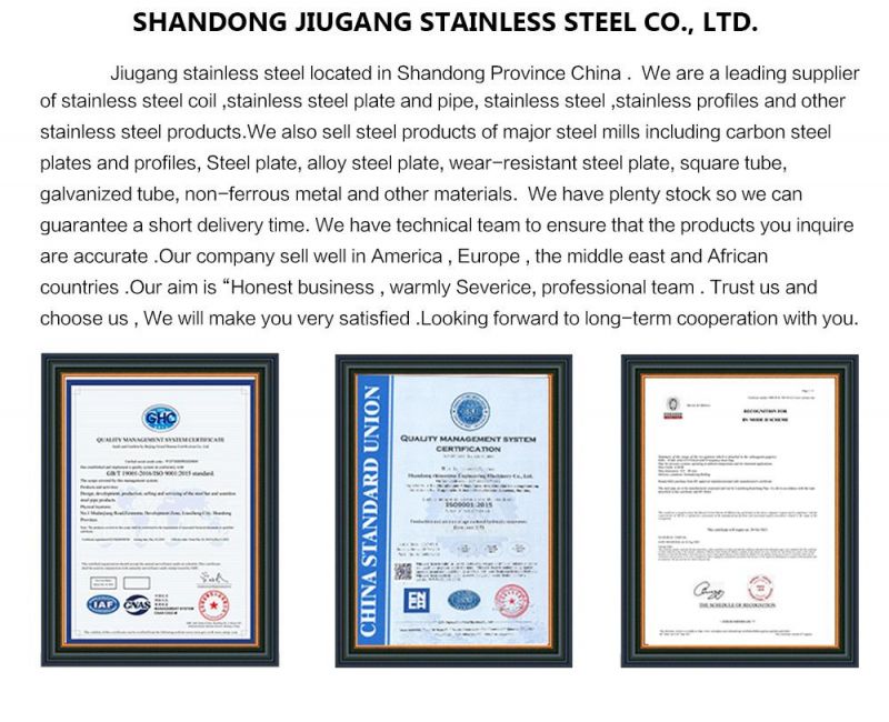 Best Quality AISI ASTM Tp 304 304L 309S 310S 316L 316ti 321 347H 317L 904L 2205 2507 Inox Stainless Steel Pipe/Stainless Steel Tube