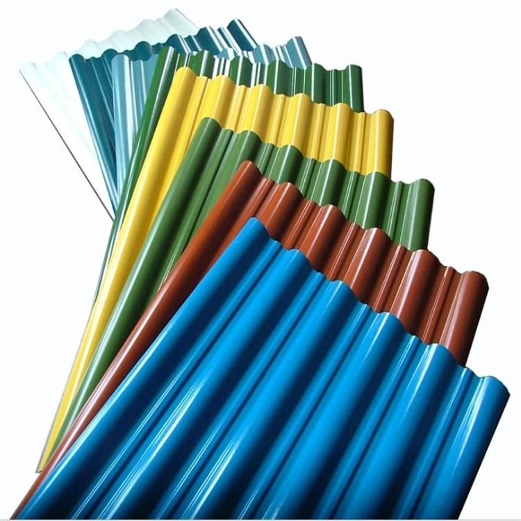 Bwg30 0.5mm Gi Galvanized Color Coated Corrugated Steel Roofing Sheet Iron Sheet