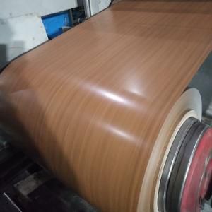 Prepainted Galvanized Steel Sheet in Coil with Wooden Pattern PPGI Z60 Dx51d