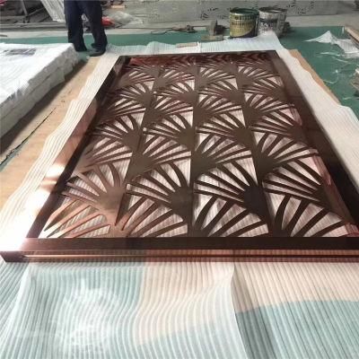304 Color Decoration Stainless Steel Sheet Screen for Hotel