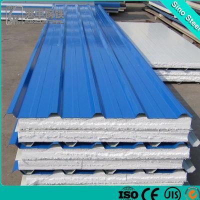 Trapezoidal 1050mm Prepainted Galvalume PPGL Corrugated Roof Steel Sheet
