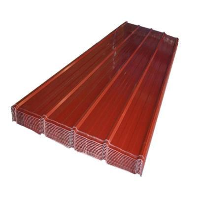 Roofing Materials 900mm Colorful Zinc Coated Corrugated Steel Sheet
