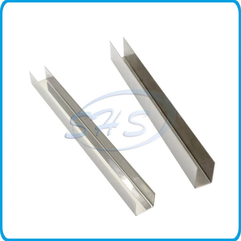 AISI304 Stainless Steel U-Shaped Groove Edge, Door Edging Strip, Backdrop Rose Moldings