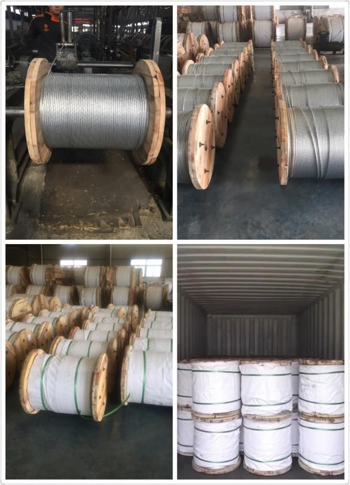 Smooth Hot-Dipped Galvanized Overhead Shield Wire Cable as Per ASTM a 475, ASTM a 363, BS 183