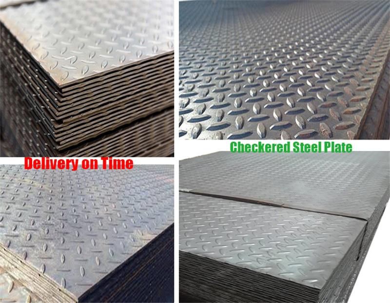 ASTM A36 Hot Rolled Black Chequered Carbon Steel Sheet/Checkered Plate