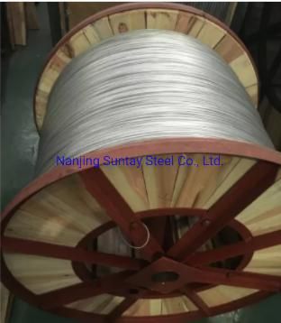 Silver Aluminium Clad Steel Wire for Carrier Cable, Wooden Drum Packed