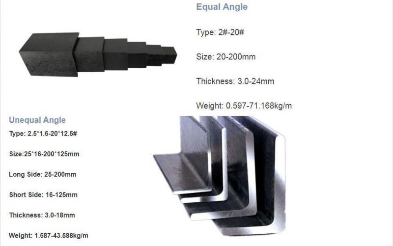 Galvanized Angle Steel Profile Hot Rolled Angle Steel Slotted Angle Steel Profile