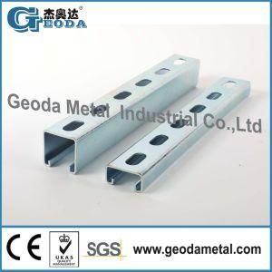 41 X 41 Electro-Galvanized Unistrut Steel Channel, Ep Finish Slotted Strut Channel