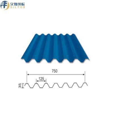 0.13-0.8mm Sgc440 Type (35-125-750) Steel Roofing Sheet for Steel Structure